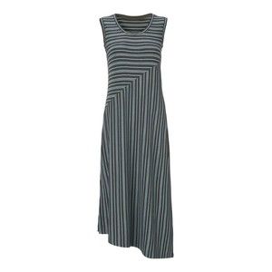 cabi | Baby Blue & Gray Stripe Dia Sleeveless Asymmetric Maxi Dress, M​​​​